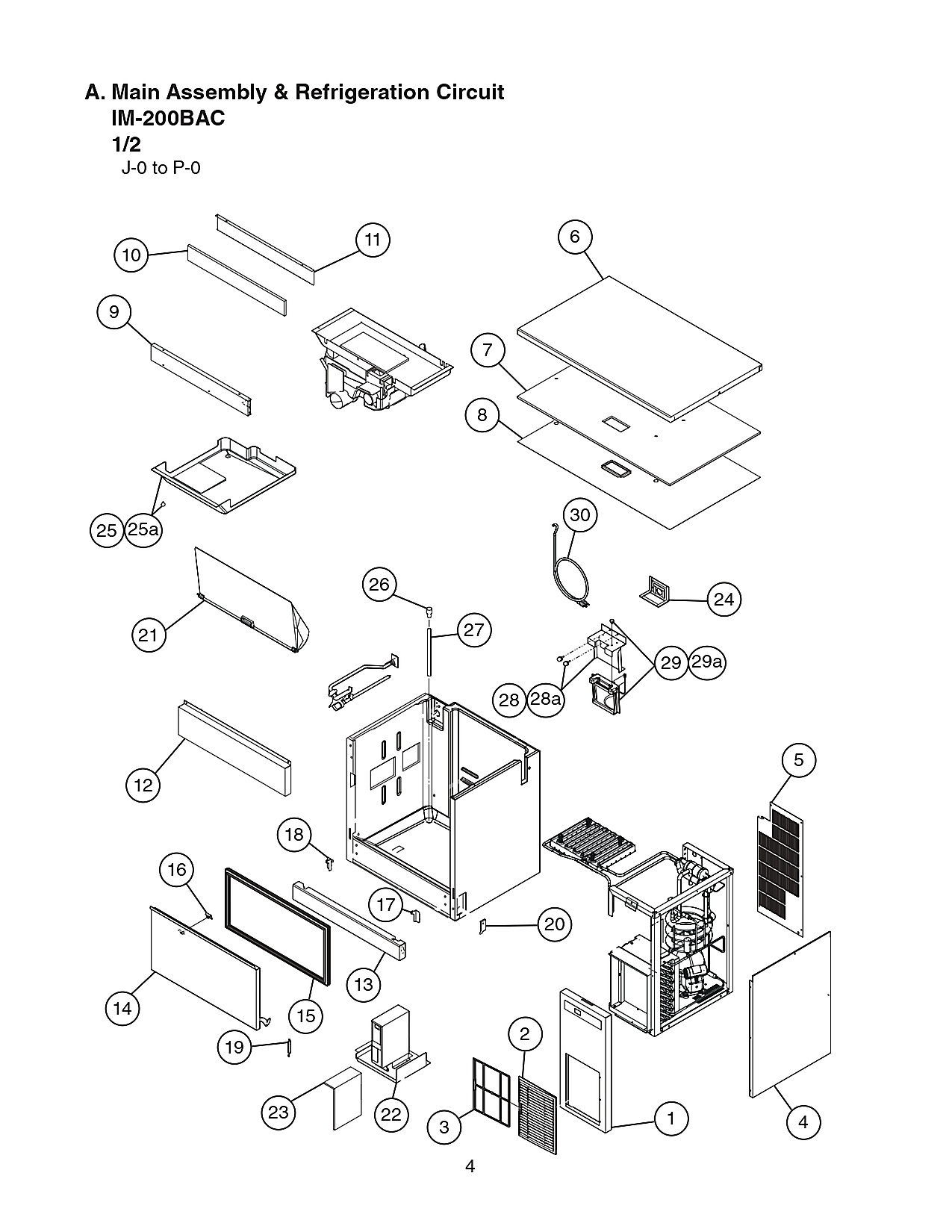 A. Main Assembly & Refrigeration Circuit