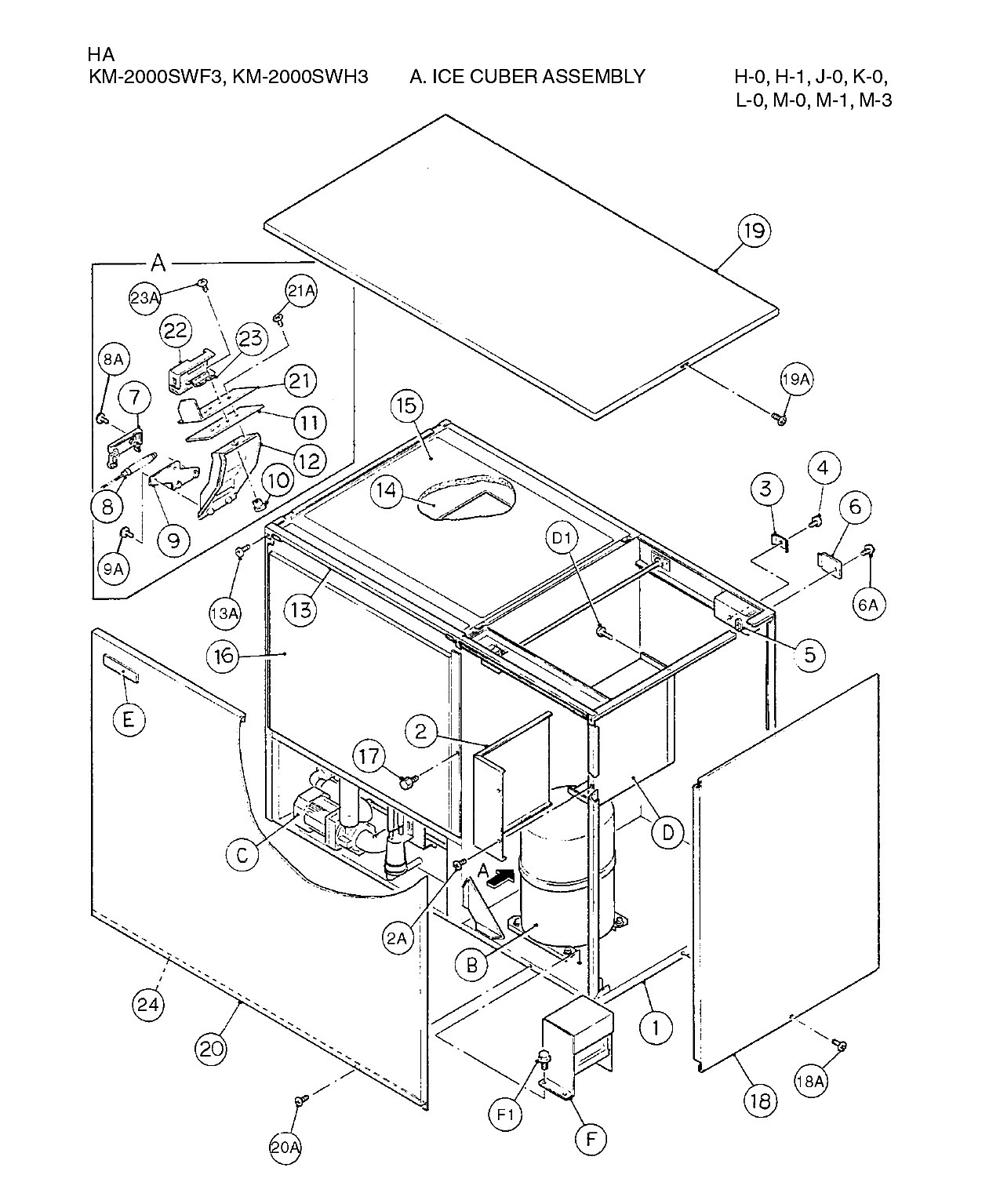 ICE CUBER ASSEMBLY