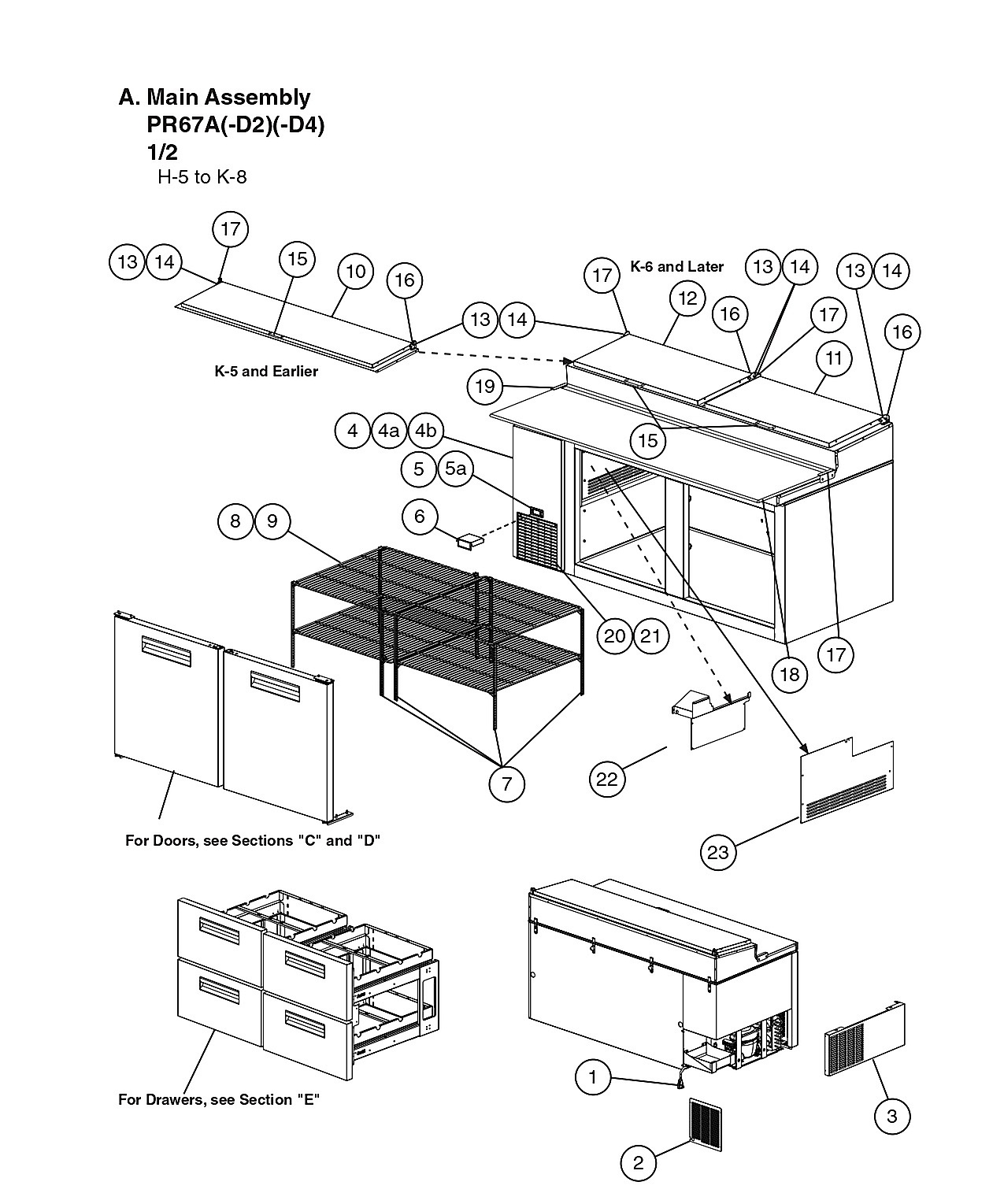 Main Assembly -PR67A(-D2)(-D4)