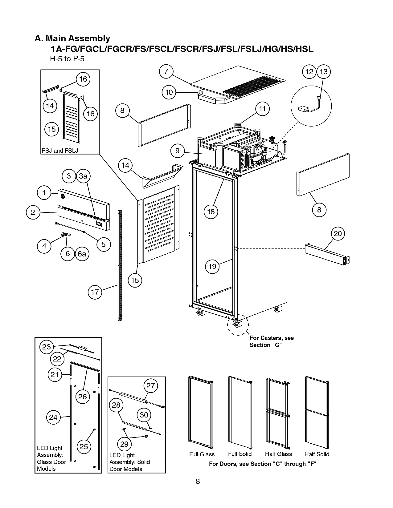 A. Main Assembly _1A-FG/FGCL/FGCR/FS/FSCL/FSCR/FSJ/FSL/FSLJ/HG/HS/HSL