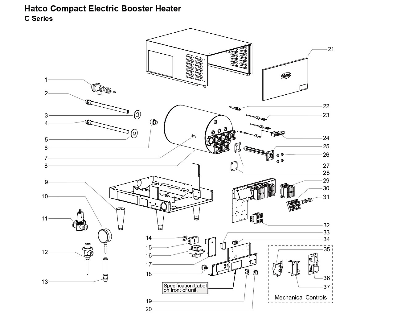 Hatco Compact Electric Booster Heater