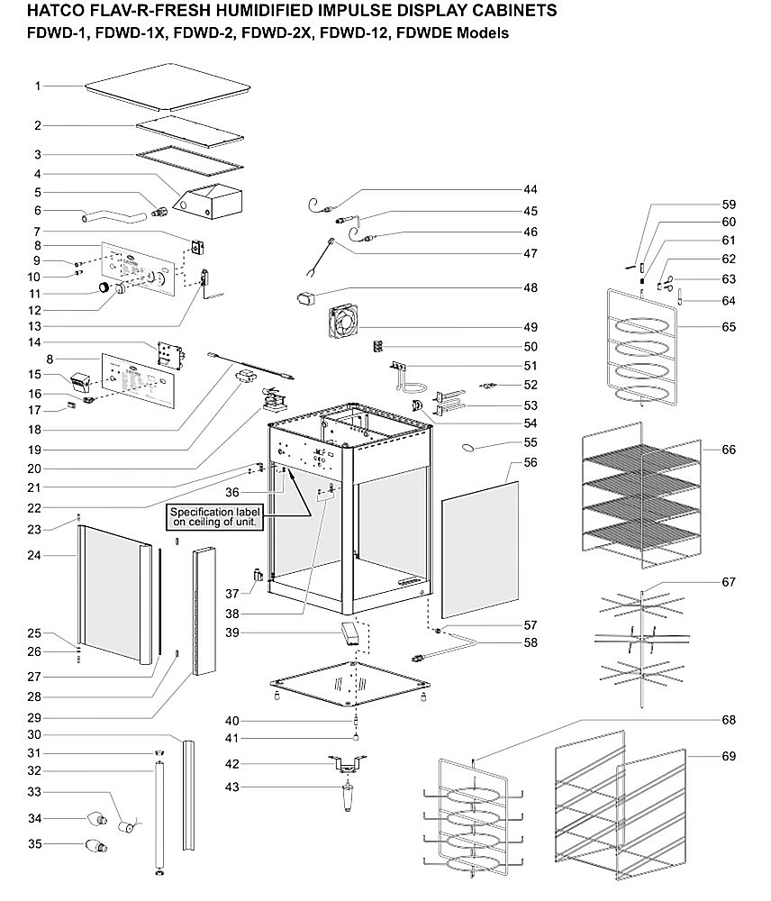 Hatco Flav-R-Fresh Humidified Impulse Display Cabinets
