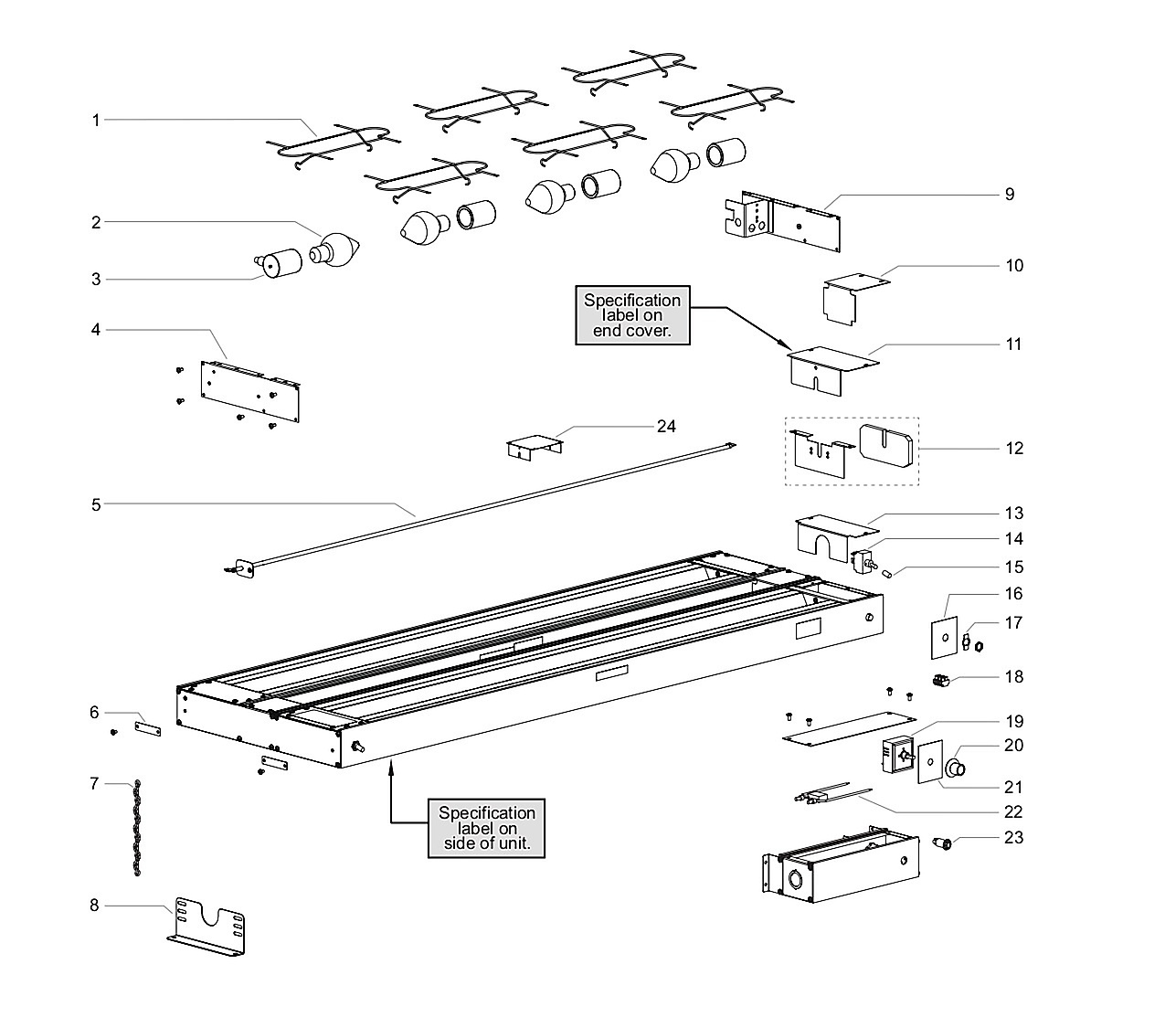 Glo-Ray� Strip Heaters GRA, GRAH, GRAL, and GRAHIL Series
