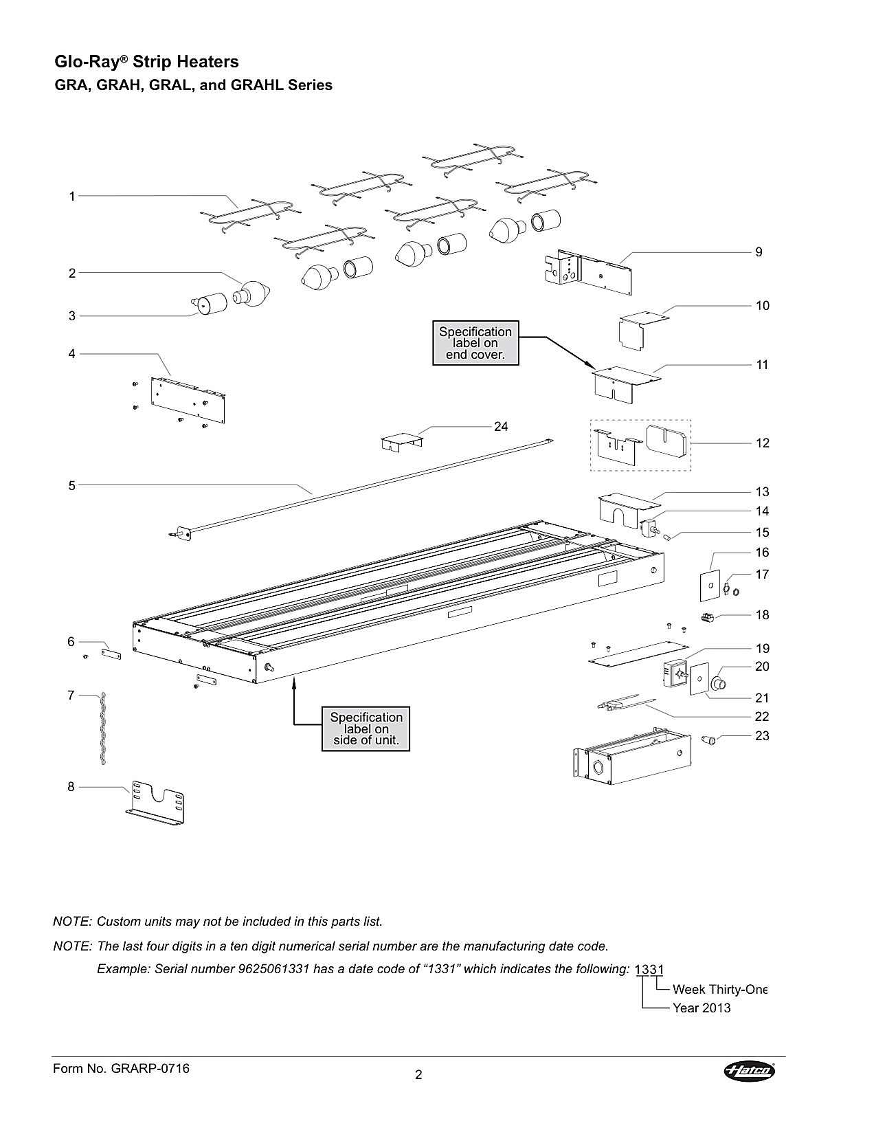 Glo-Ray Strip Heaters