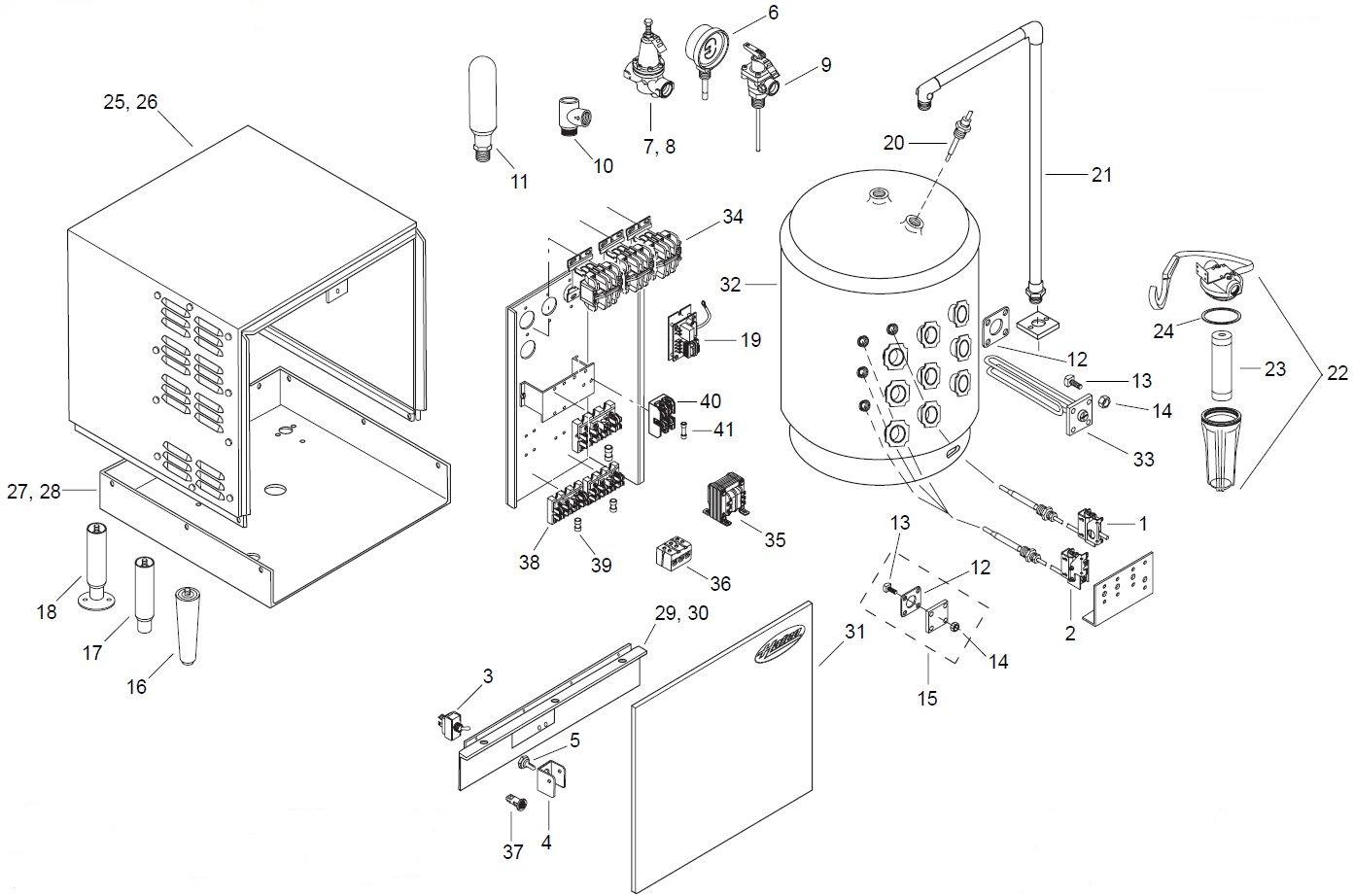 S-54 Parts List