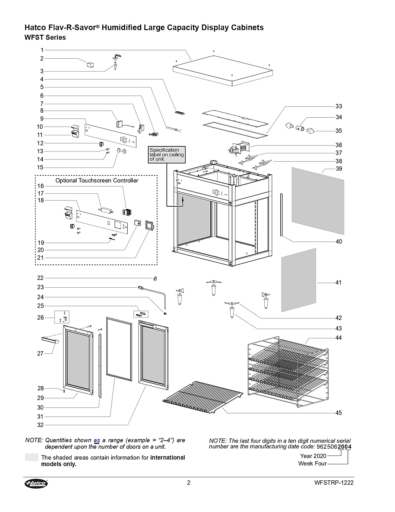 Hatco Flav-R-Savor� Humidified Large Capacity Display Cabinets WFST Series
