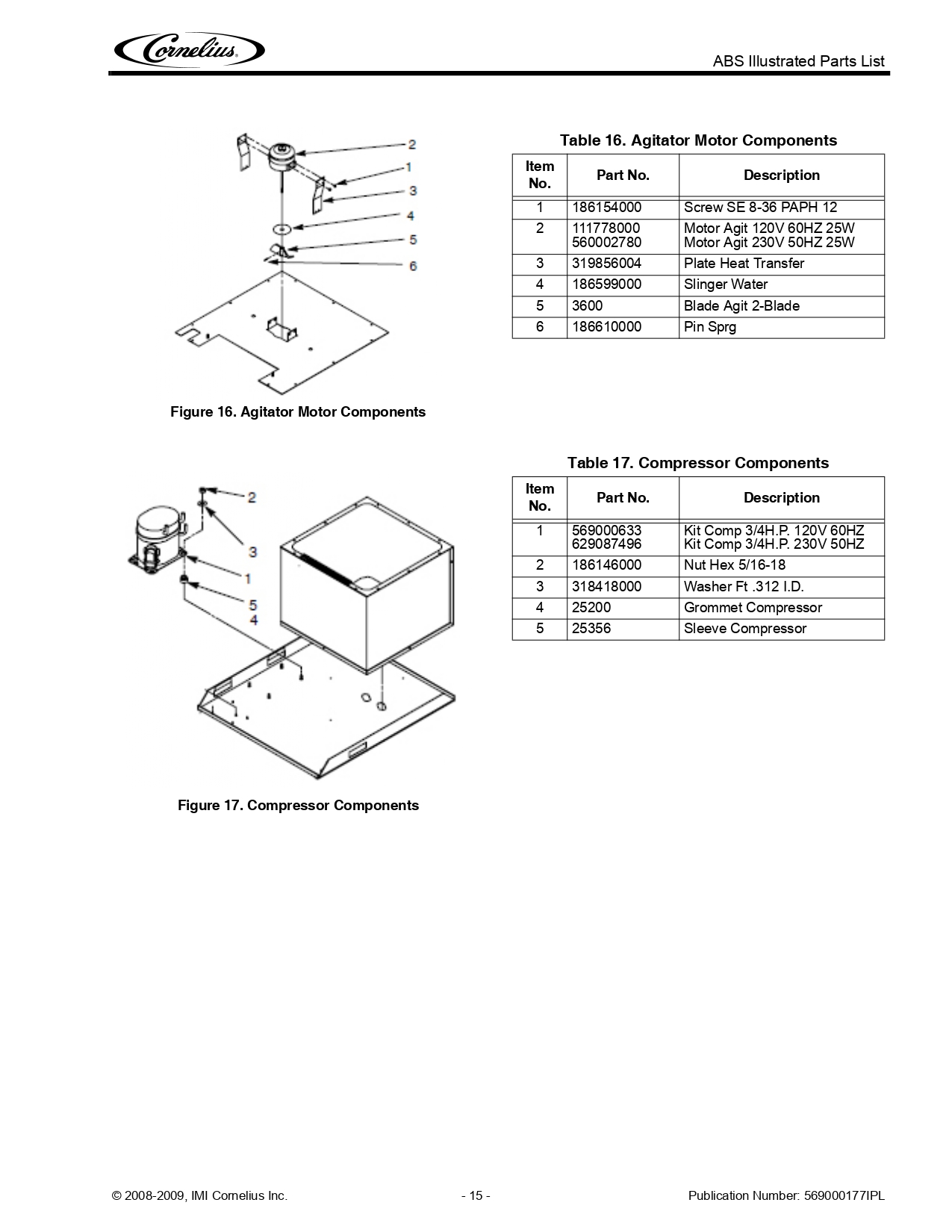 Agitator Motor Components & Compressor Components