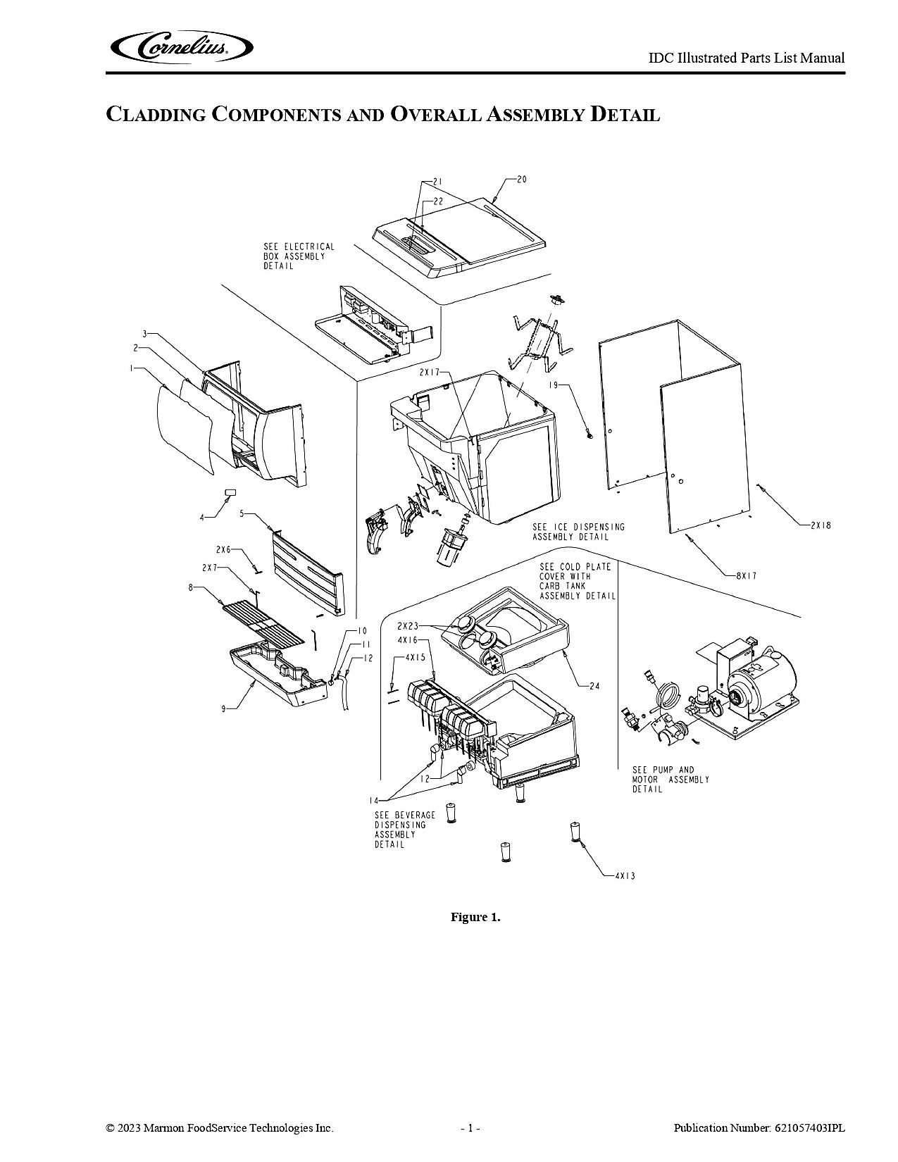 CLADDING COMPONENTS AND OVERALL ASSEMBLY DETAIL