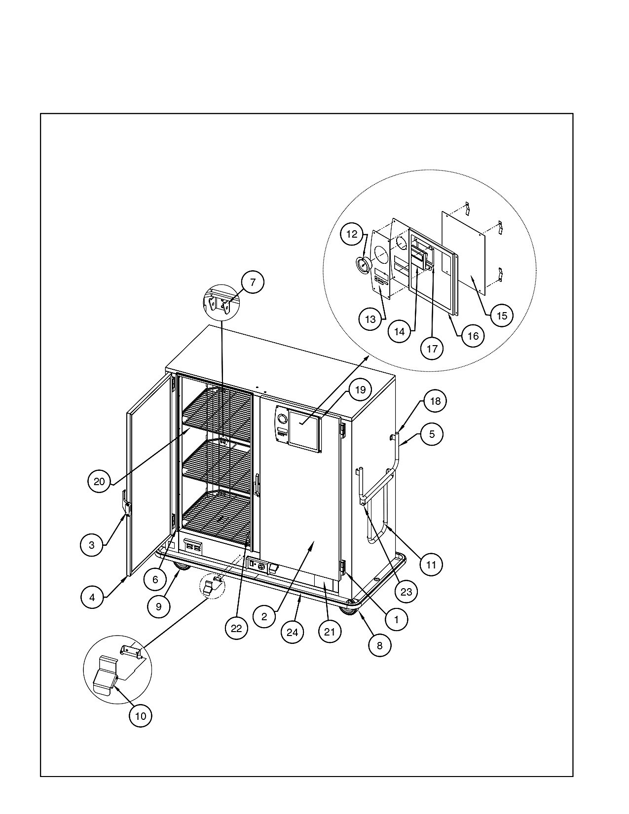 V. REPLACEMENT PARTS AND REPLACEMENT LISTA. CABINET � ALL MODELS