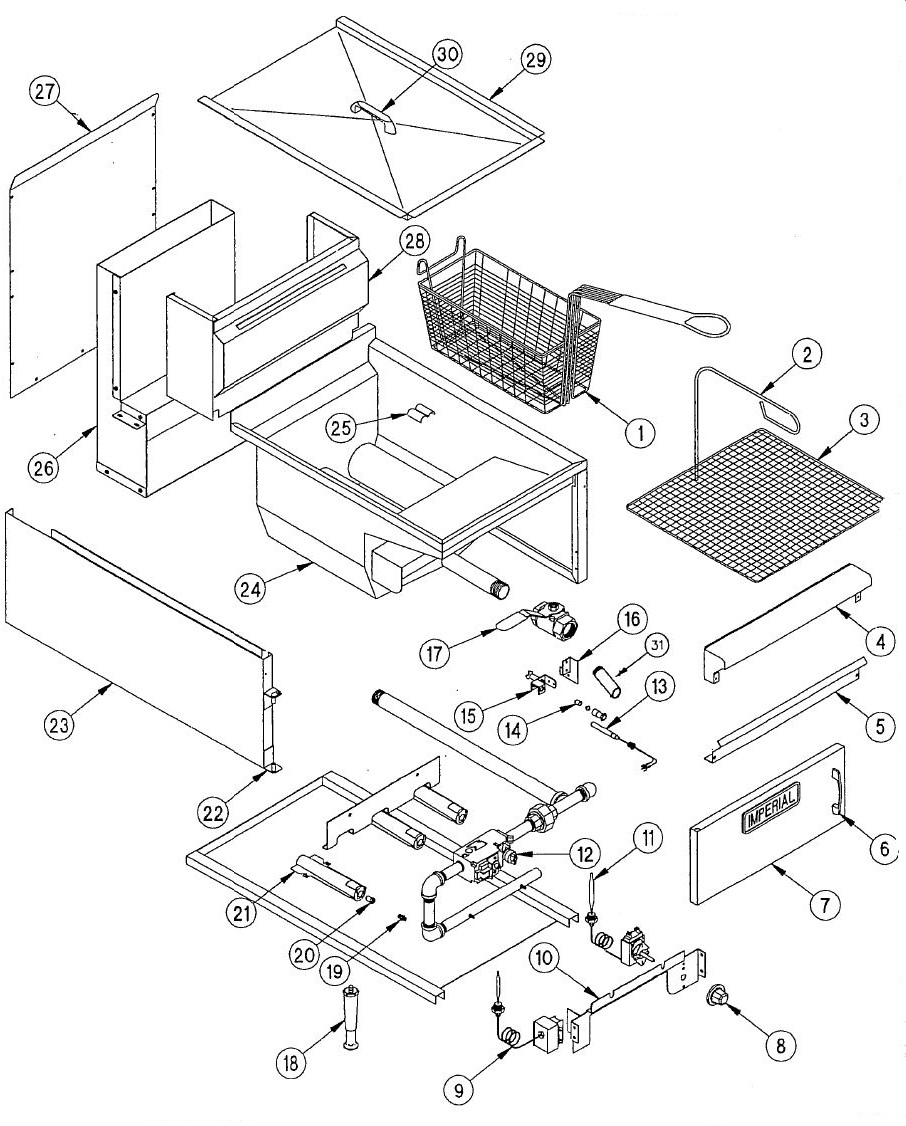 IMP IF Counter Fryer