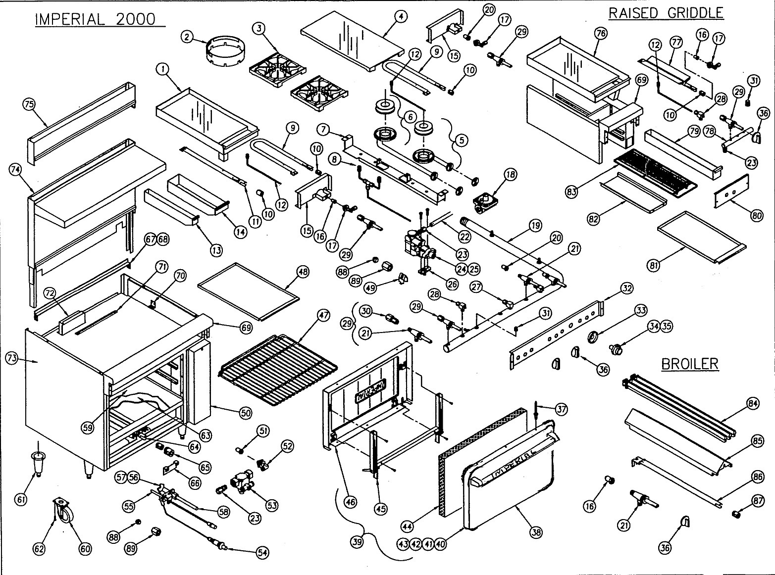 IR 2000 Series Medium Duty Range w/Standard Oven