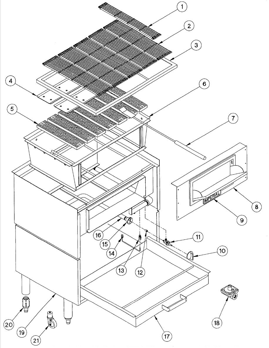 MSO 30 Mesquite Wood Broiler Parts List