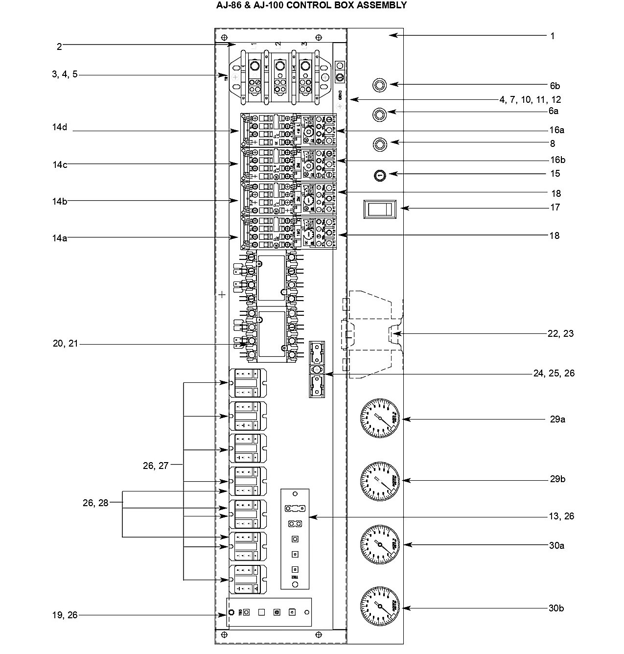 AJ-86 & AJ-100 CONTROL BOX ASSEMBLY