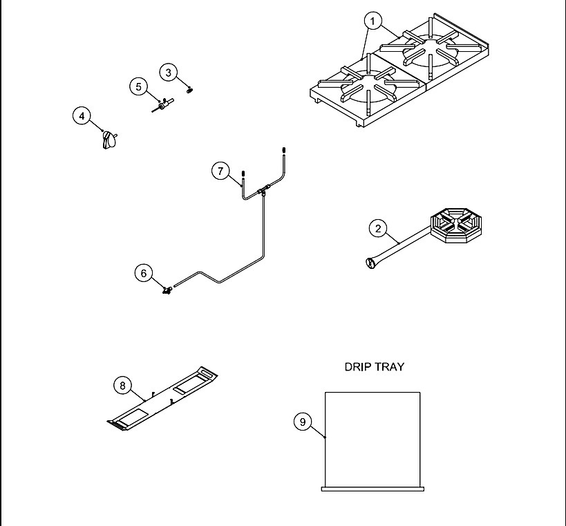 Open Burner Section