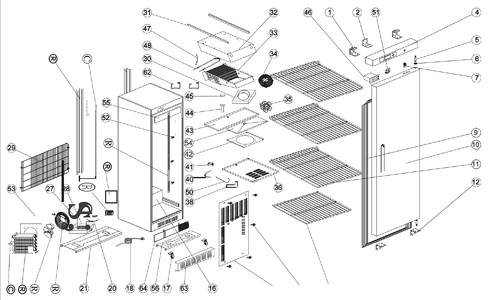 ARMADIO FREZEER FULL DOOR FREZEER