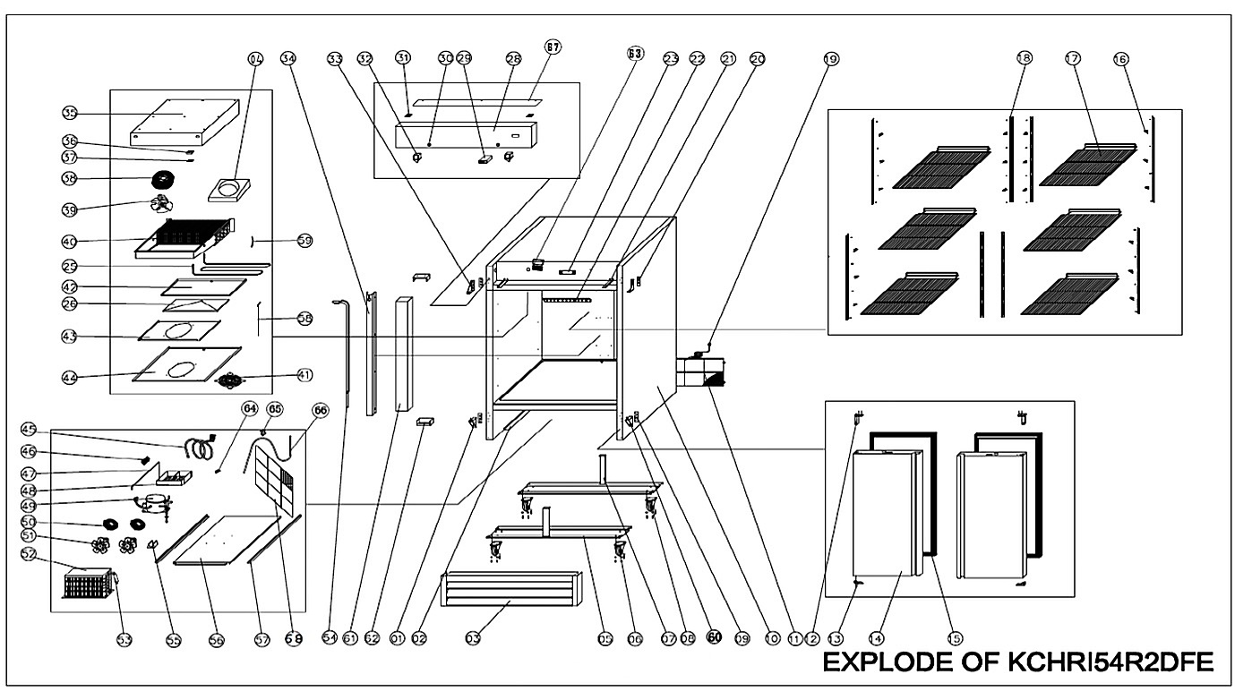 Explode of KCHRI54R2DFE