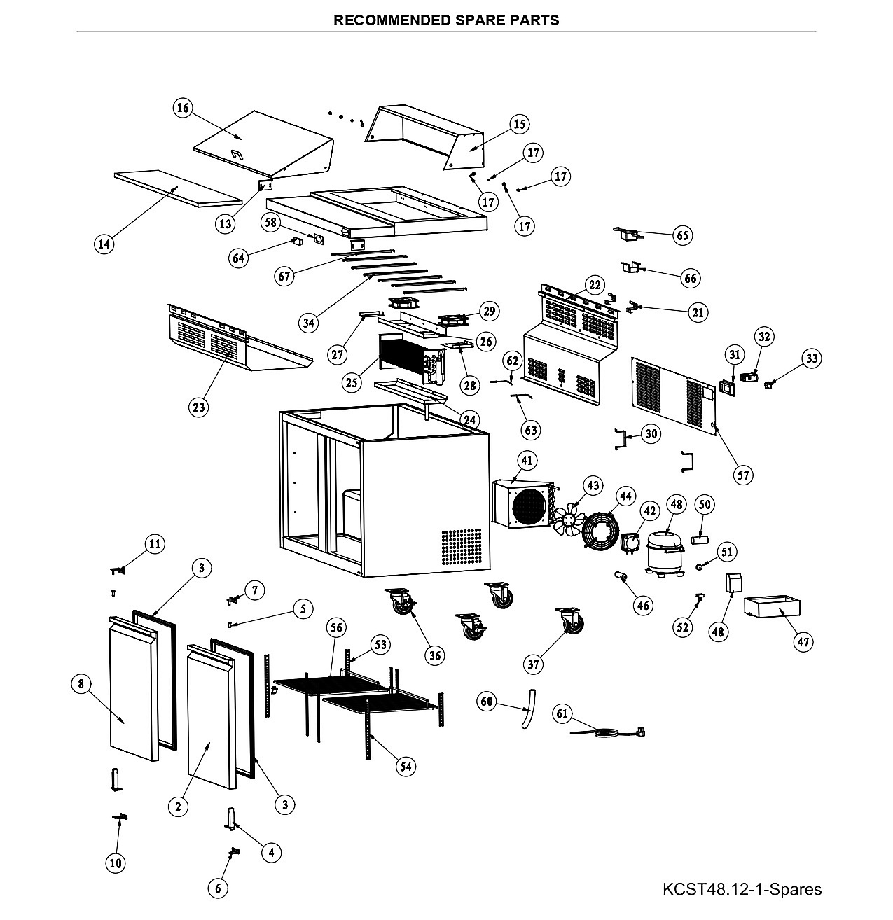 RECOMMENDED SPARE PARTS