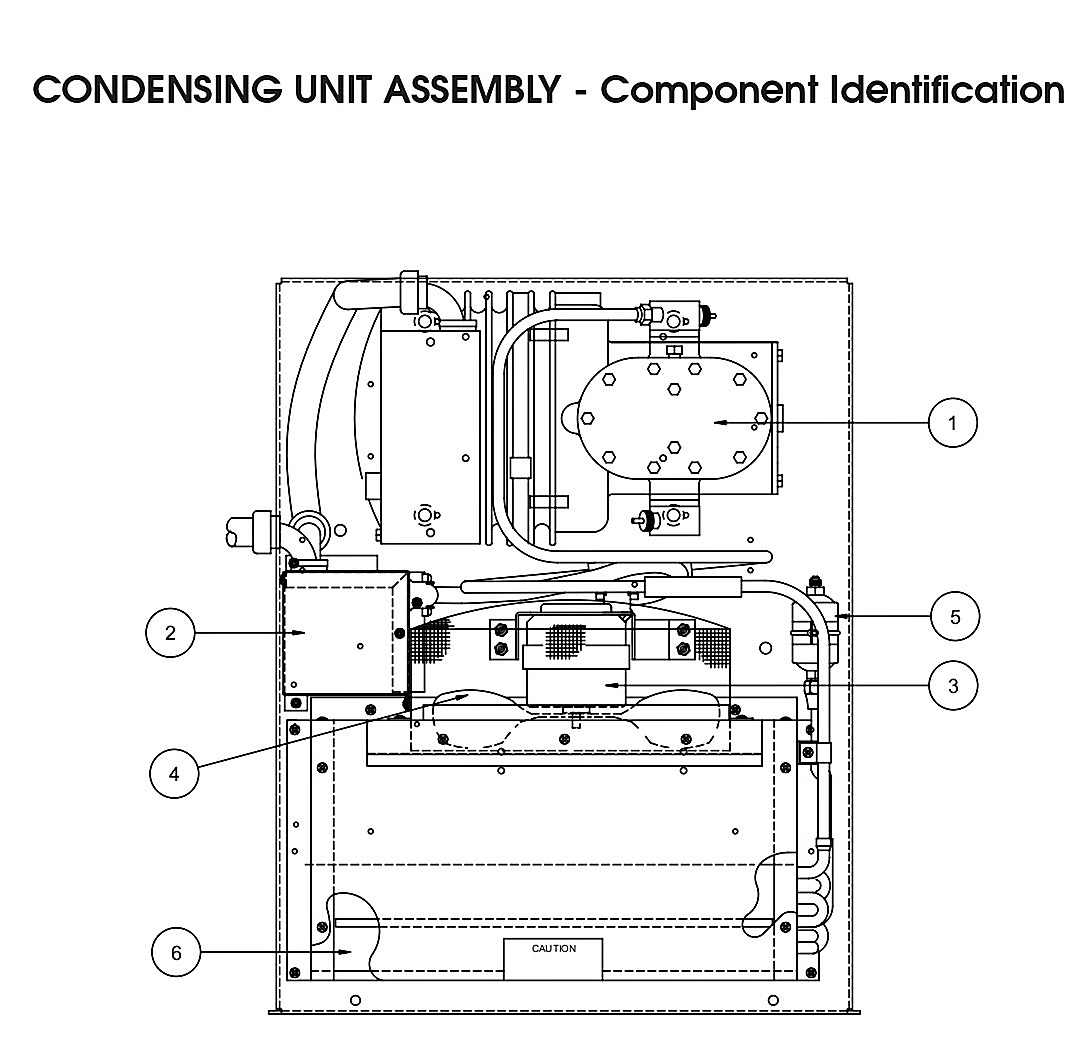 CONDENSING UNIT ASSEMBLY - Component Identification