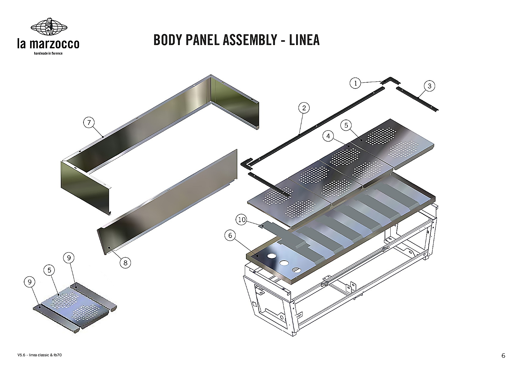 BODY PANEL ASSEMBLY - LINEA - 1