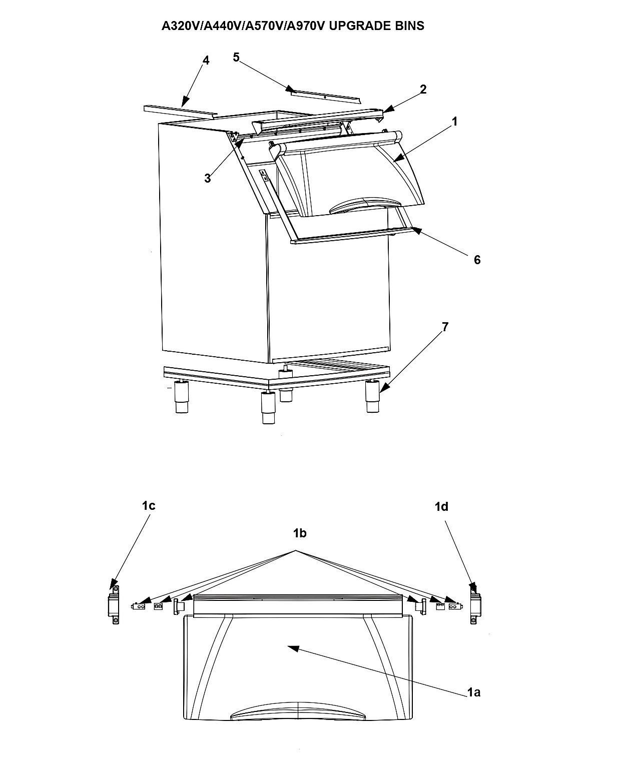 A320V/A440V/A570V/A970V UPGRADE BINS