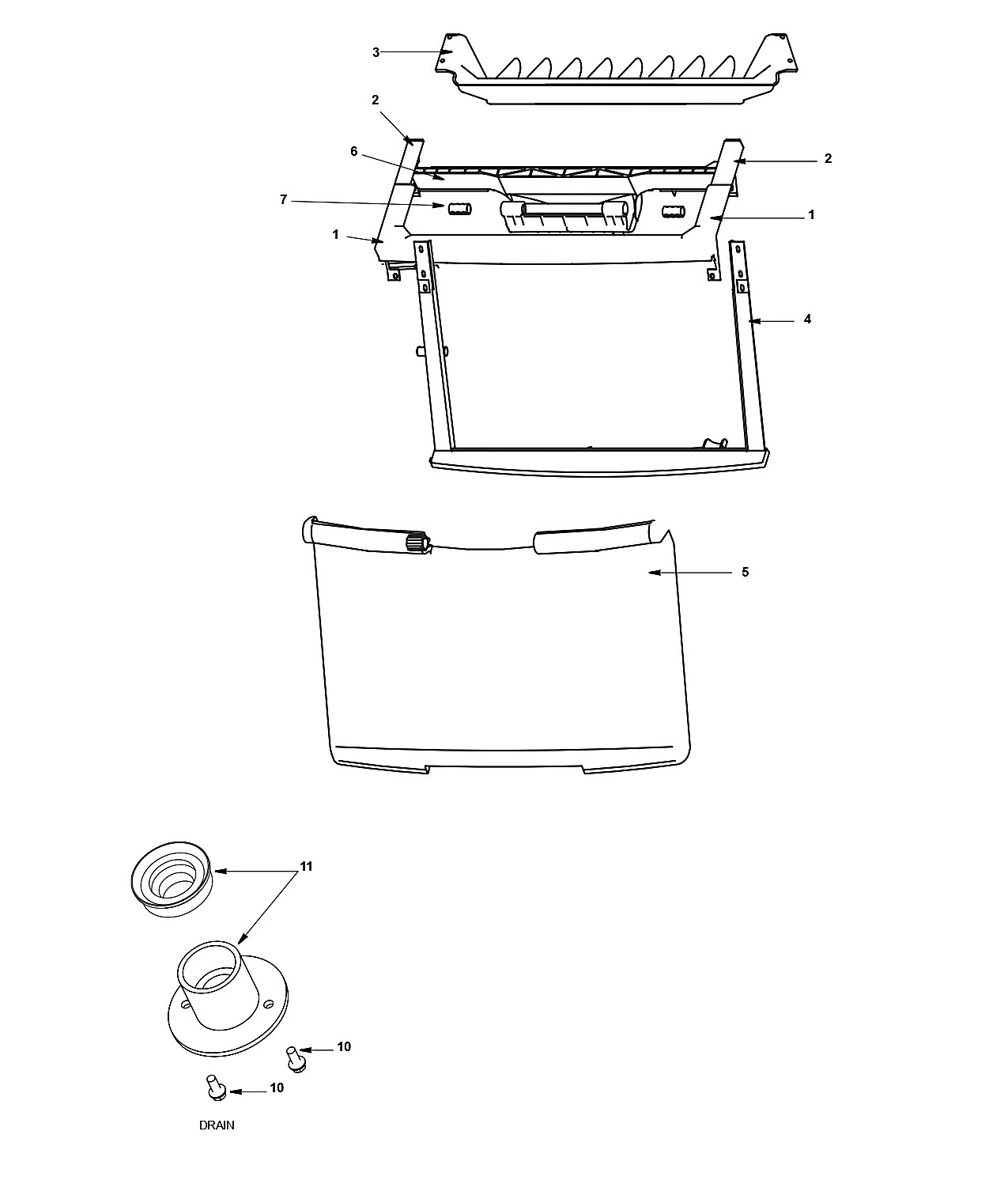 STORAGE BINS-B400/B570 BIN