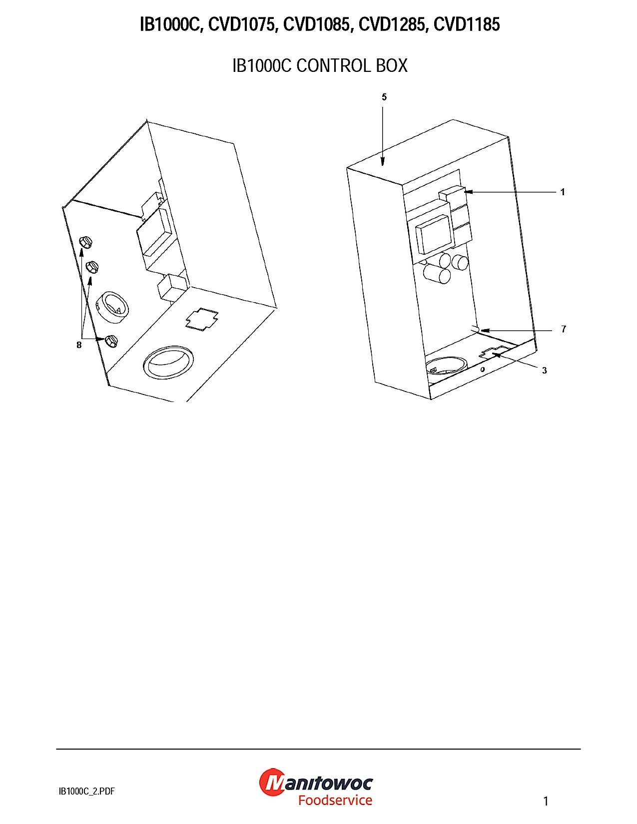 IB1000C CONTROL BOX