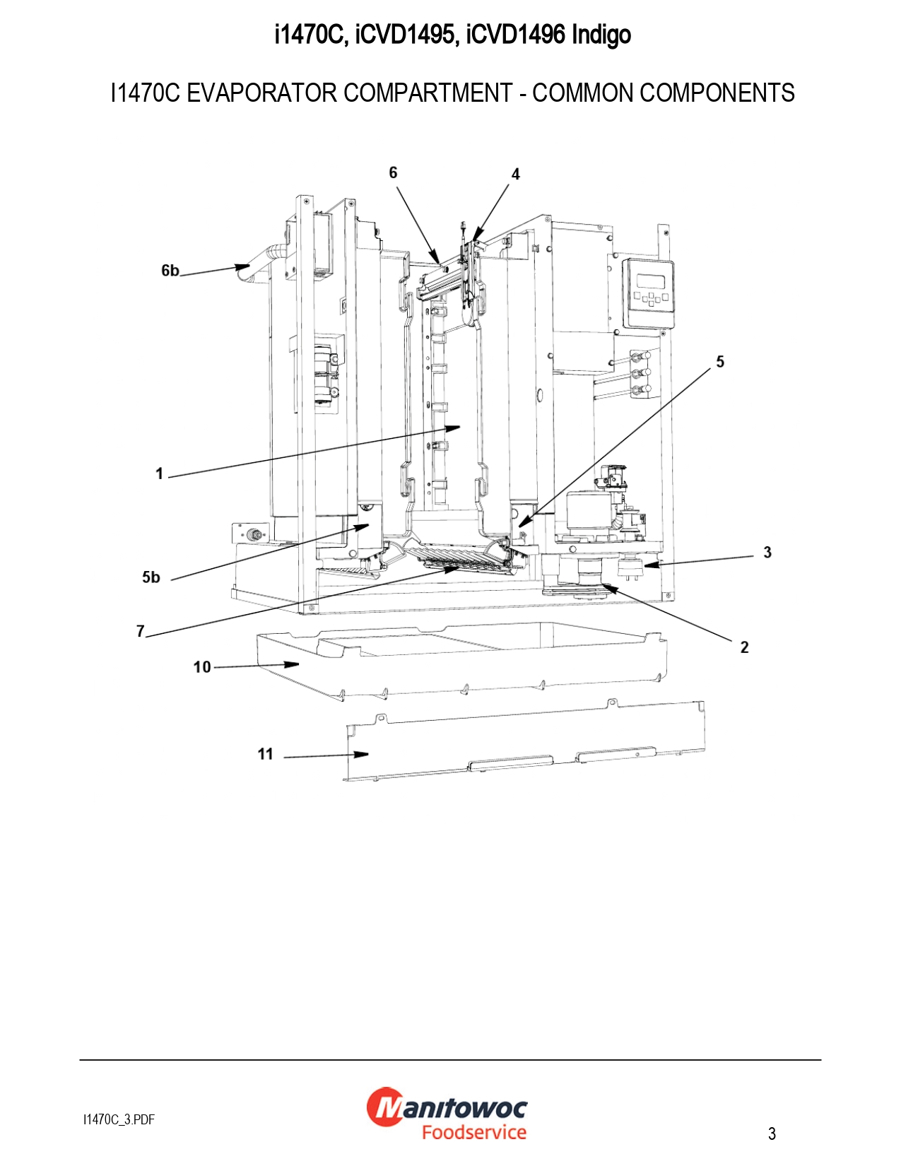 i1470C Evaporator Compartment - Common Components