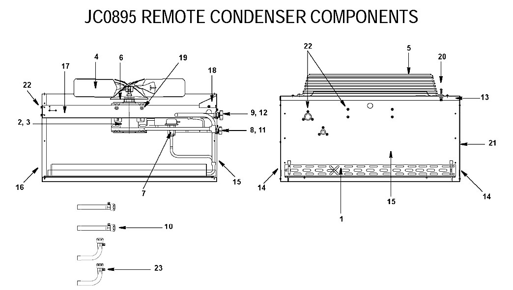JC0895 REMOTE CONDENSER COMPONENTS