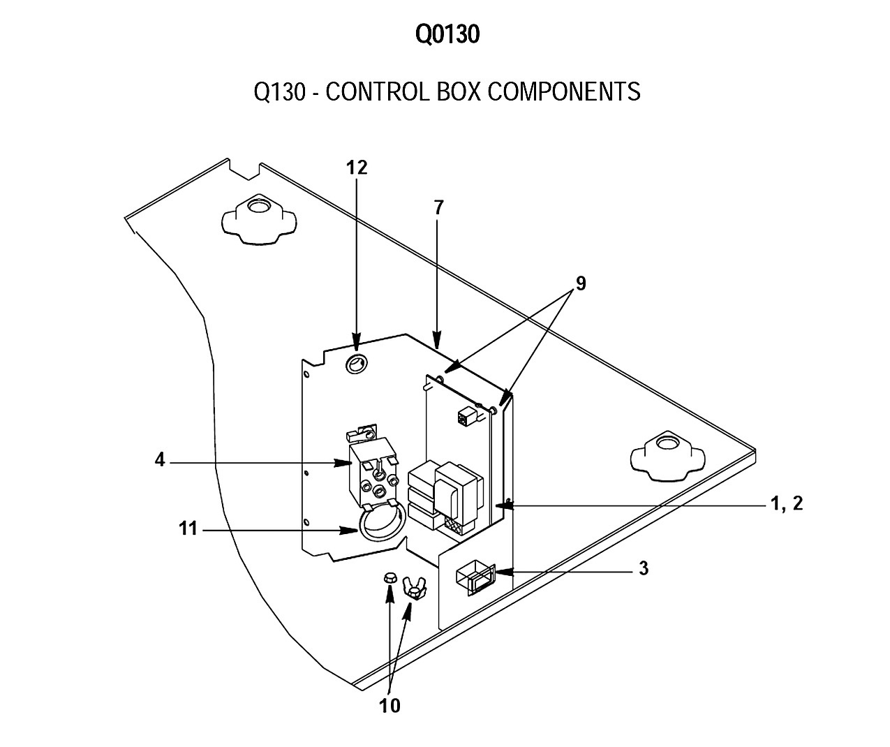 Q130 - CONTROL BOX COMPONENTS