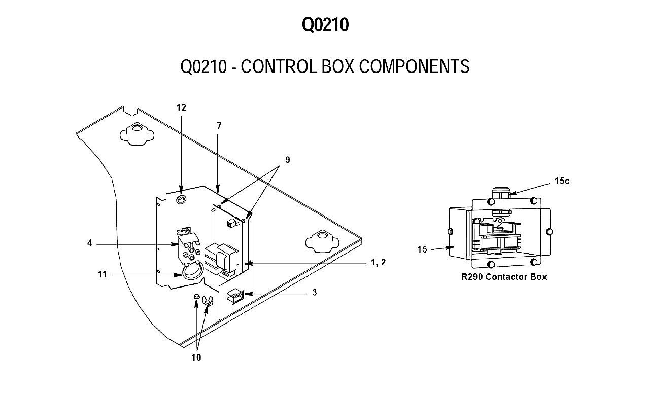 Q0210 - CONTROL BOX COMPONENTS