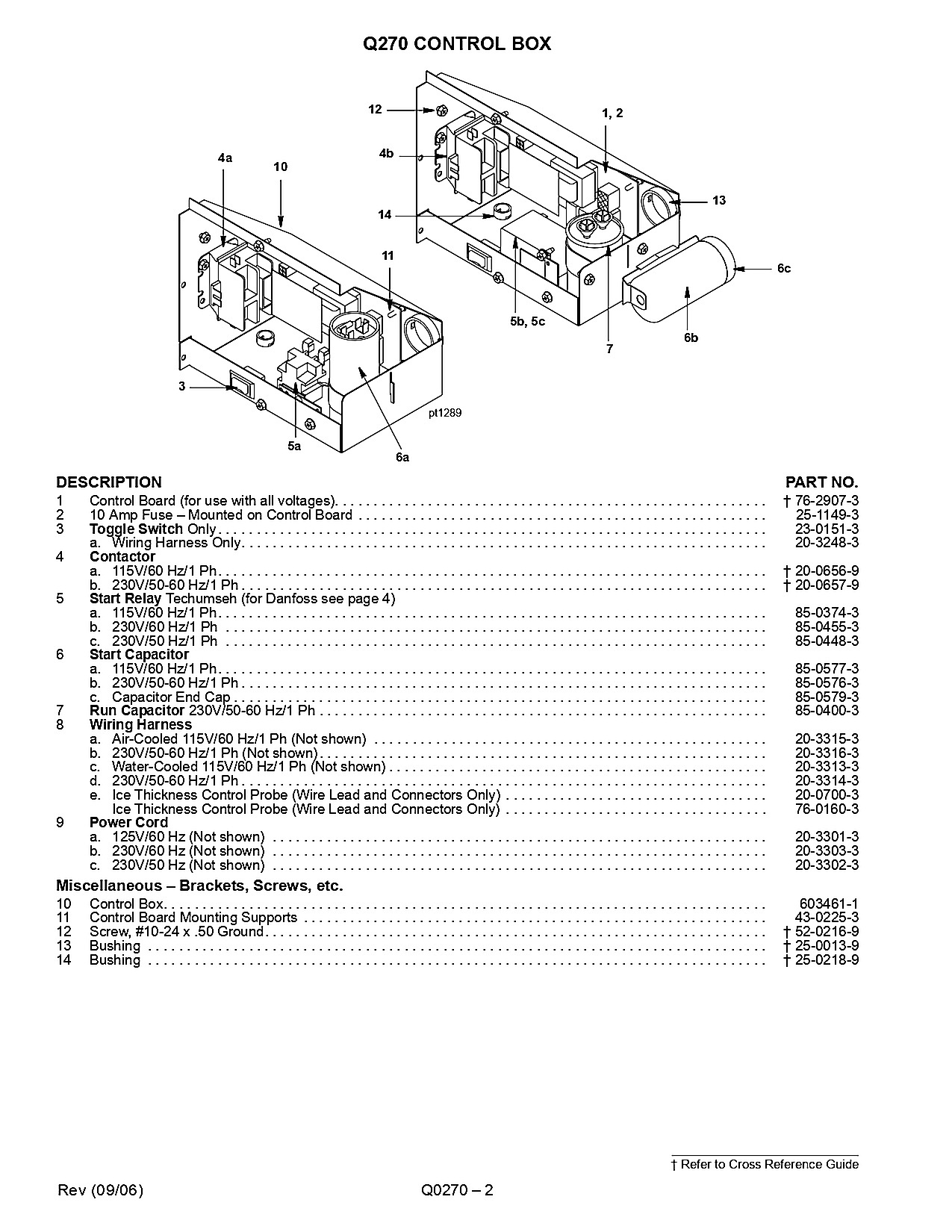 Q270 CONTROL BOX