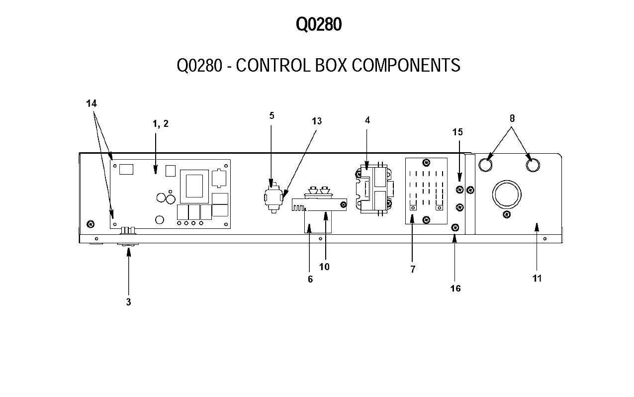 Q0280 - CONTROL BOX COMPONENTS