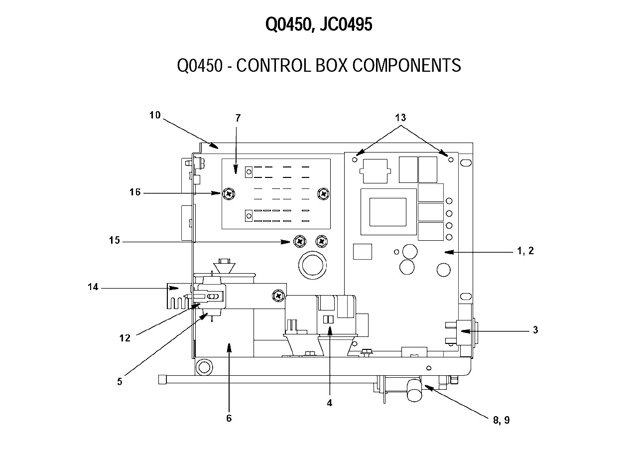 Q0450 - CONTROL BOX COMPONENTS