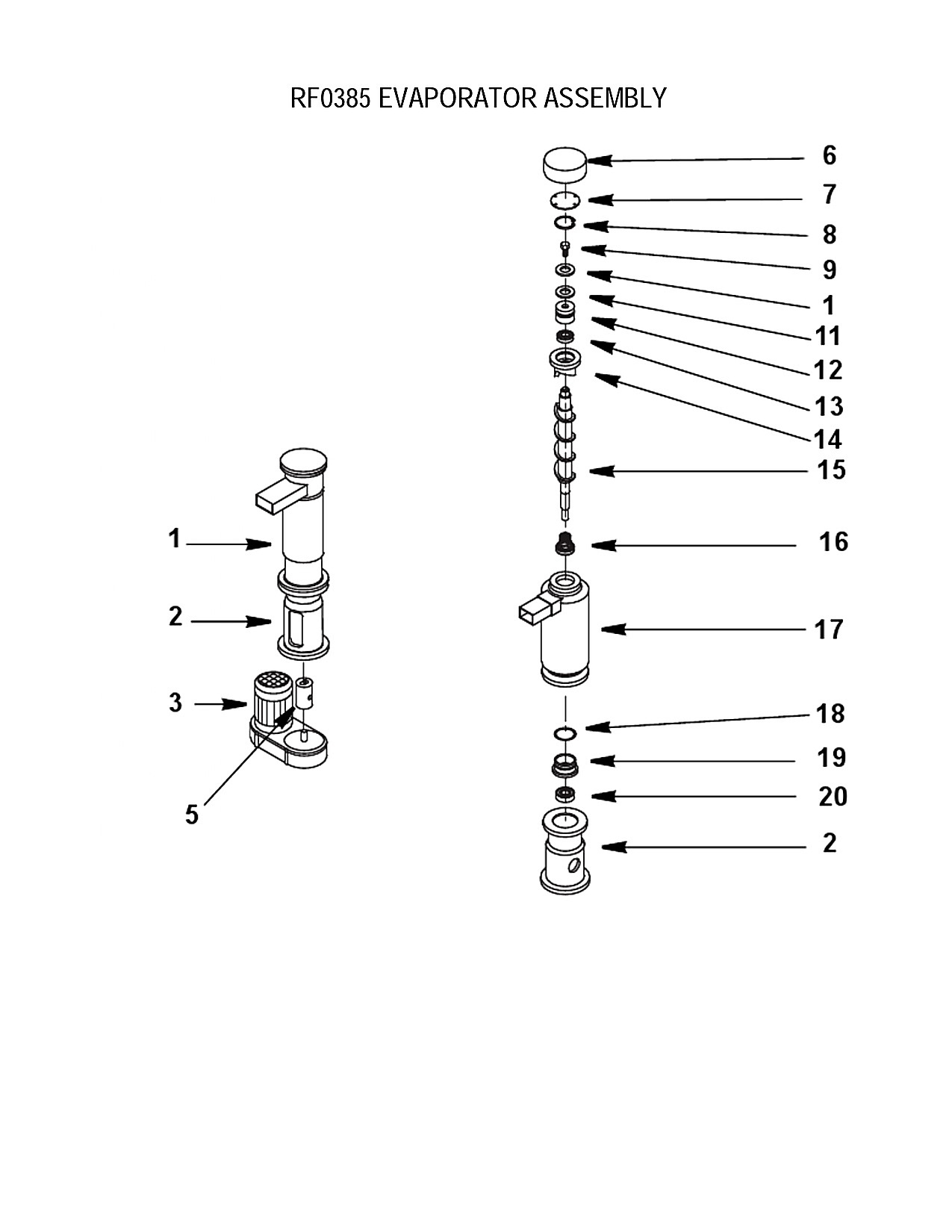 EVAPORATOR ASSEMBLY