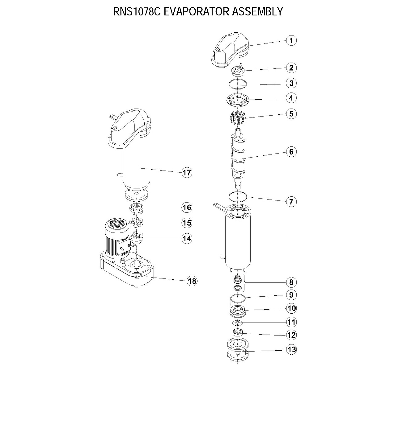 EVAPORATOR ASSEMBLY
