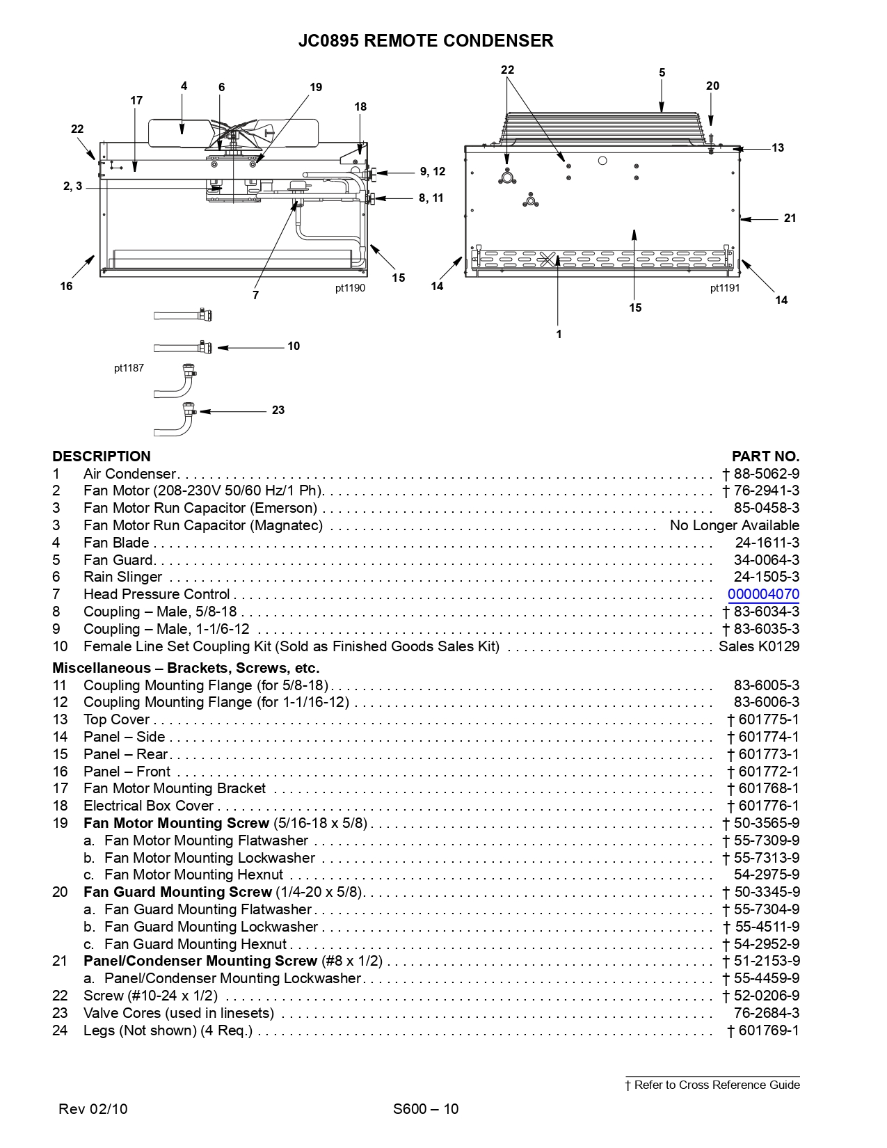 JC0895 REMOTE CONDENSER