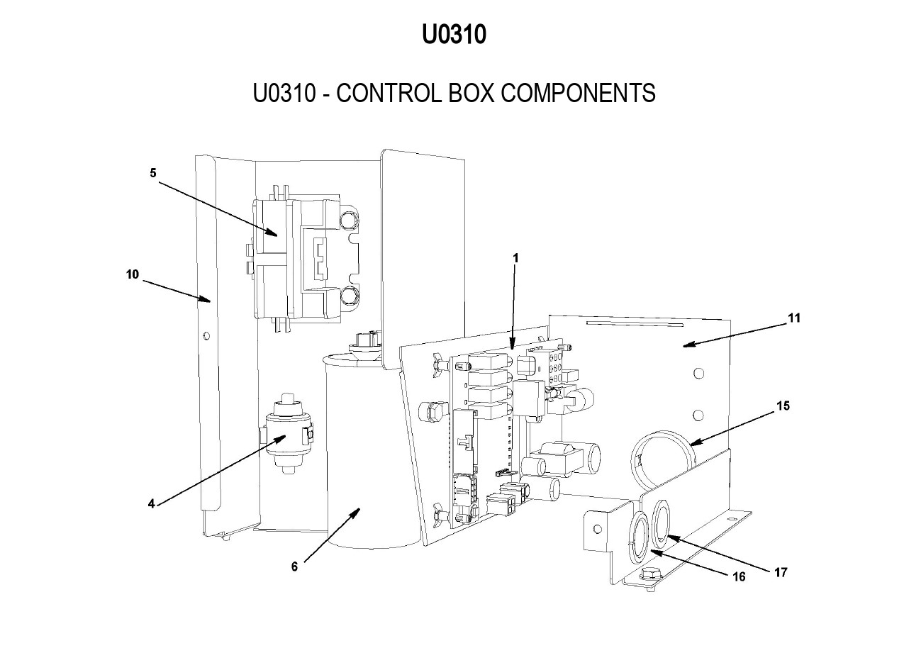 U0310 - CONTROL BOX COMPONENTS