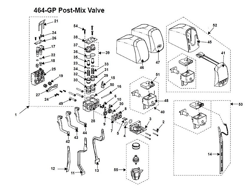464-GP Post-Mix Valve