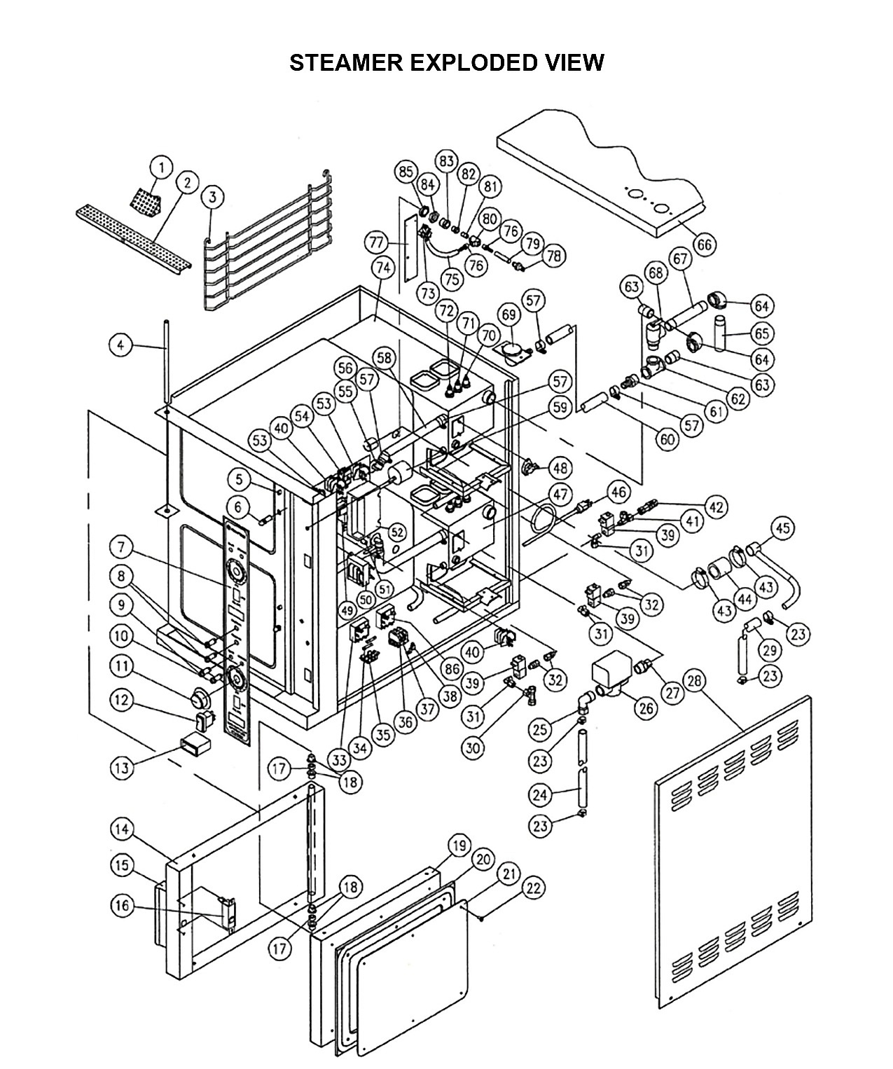 STEAMER EXPLODED VIEW