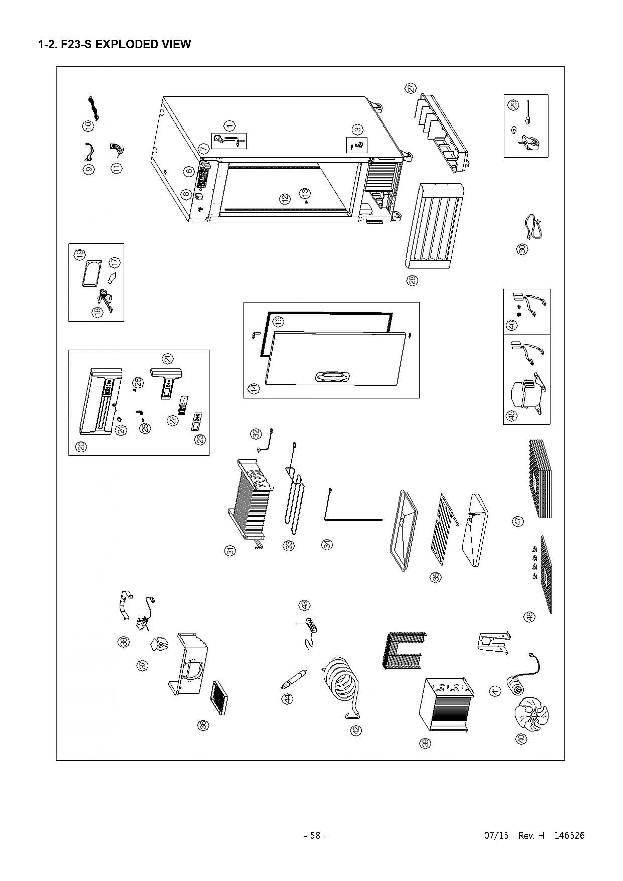 1-2. F23-S EXPLODED VIEW