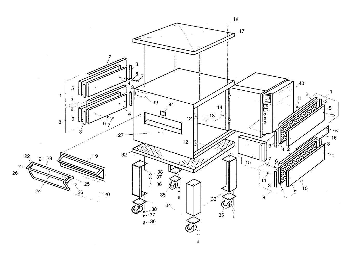Oven Panels, Window and Legs