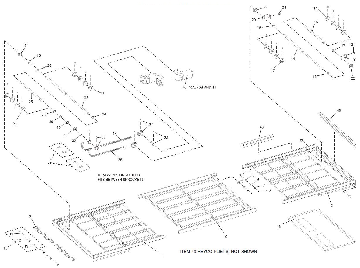 PS570G 50-50 Split Belt Conveyor