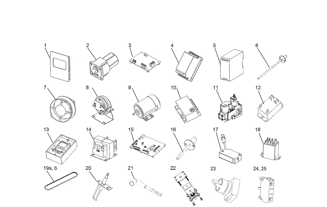 KEY SPARE PARTS PS636 GAS