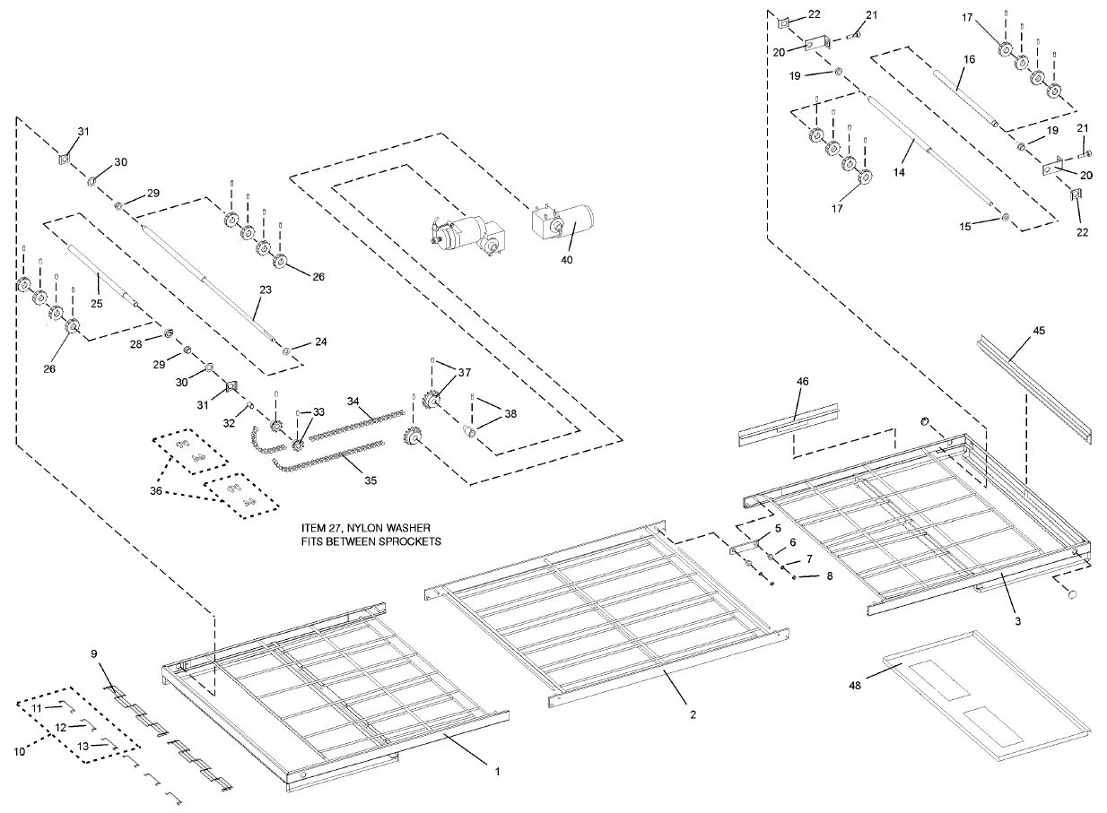 PS870 12-18 Split 40-60 Belt Conveyor