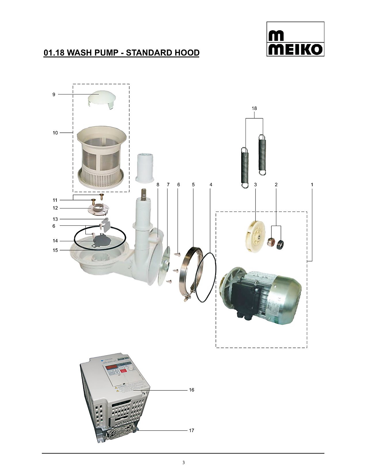 Wash Pump - Standard Hood