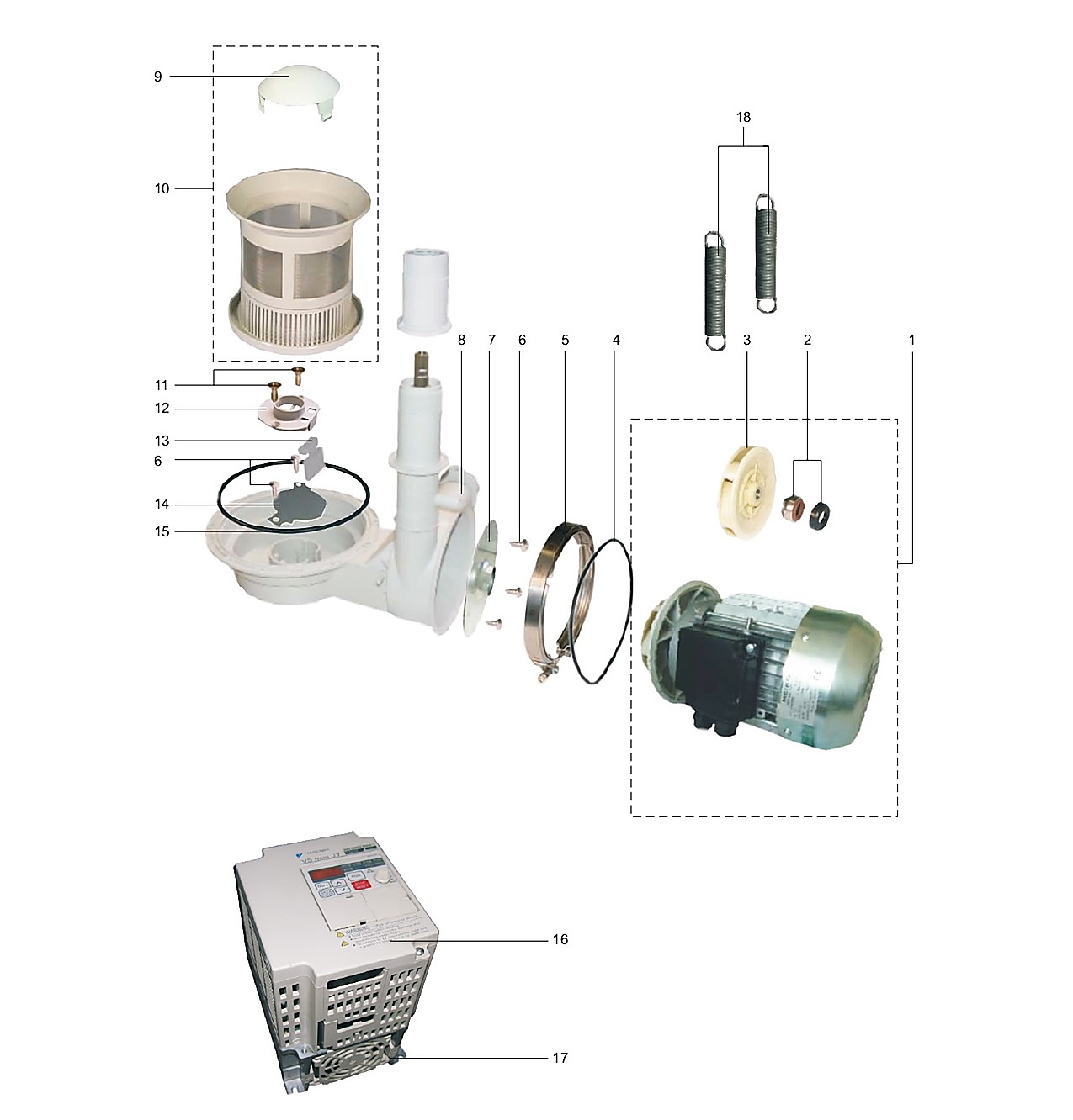 WASH PUMP - STANDARD HOOD