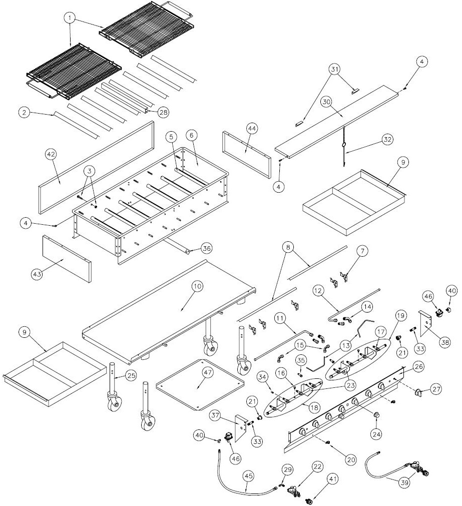 LPAGA-60 Parts List