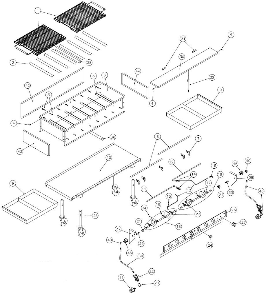 LPG-30 Parts List