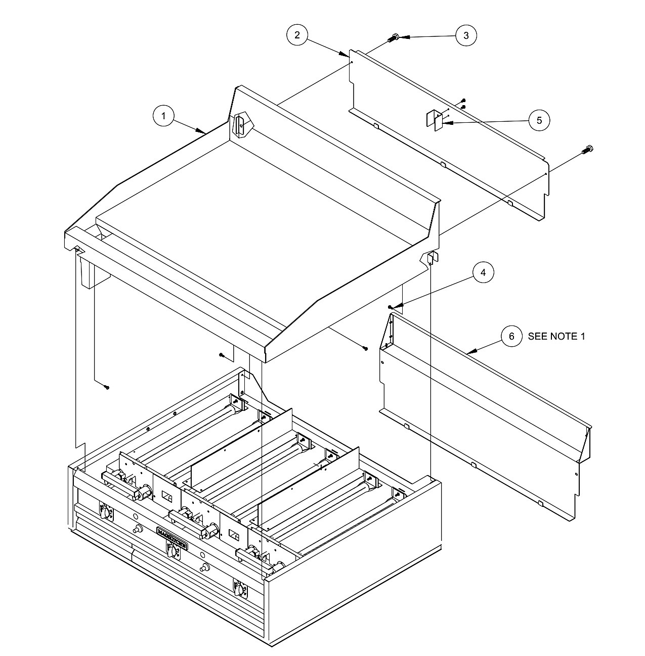 Griddle Assembly Exploded View A
