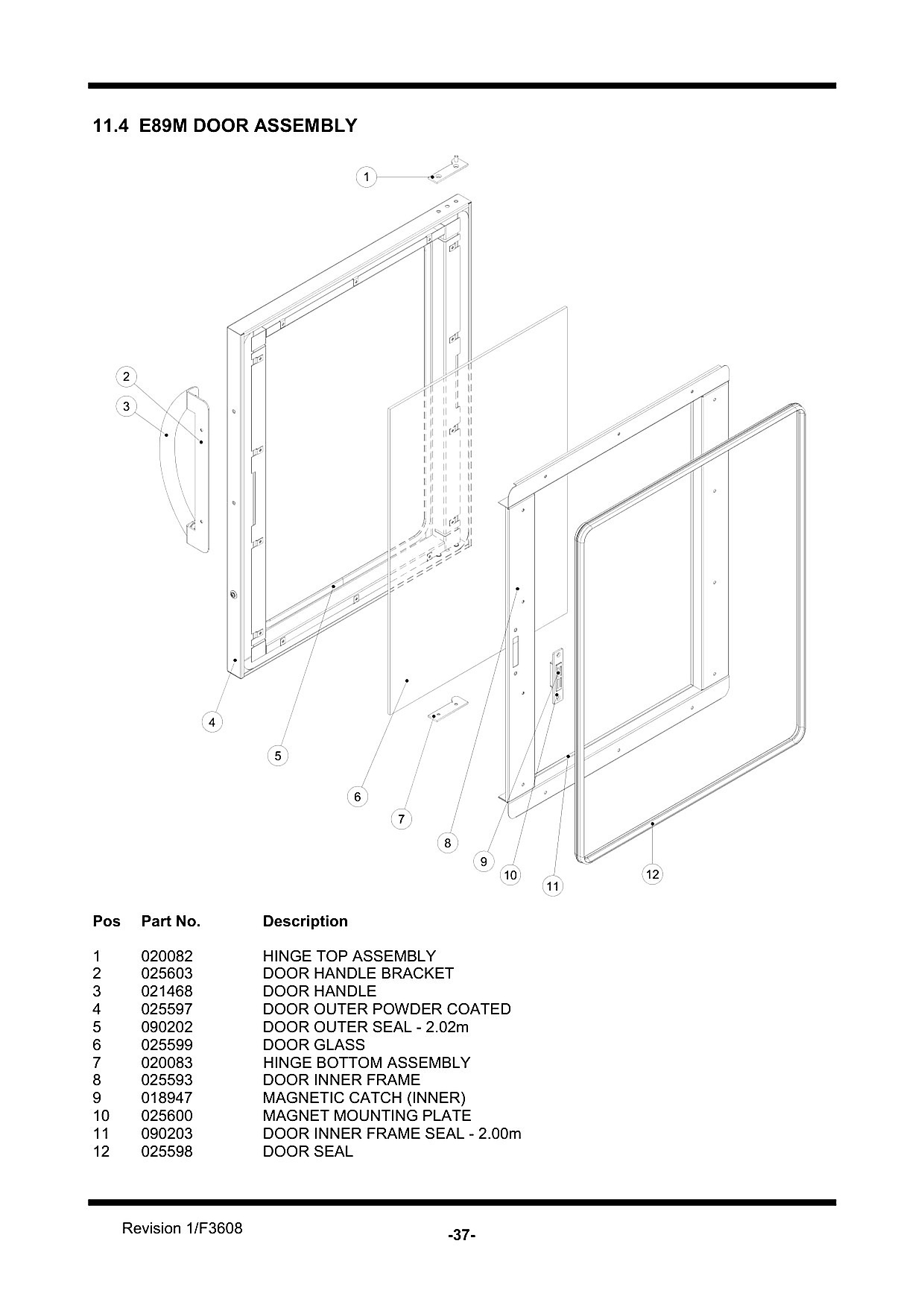 E89M Door Assembly